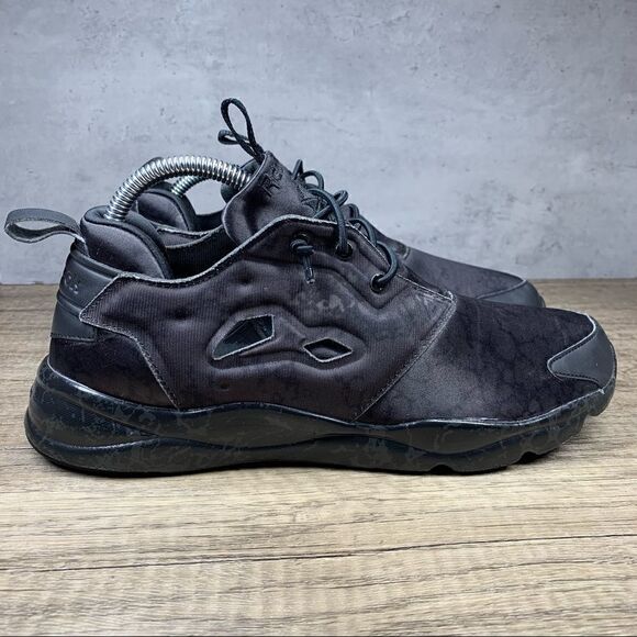 Reebok Womens Furylite Stone Running Shoes Black (AR2659)Low Top Lace Up 9.5M - Picture 2 of 8